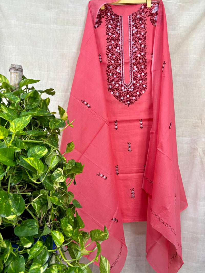 French Knot & Bullion in Pure Cotton