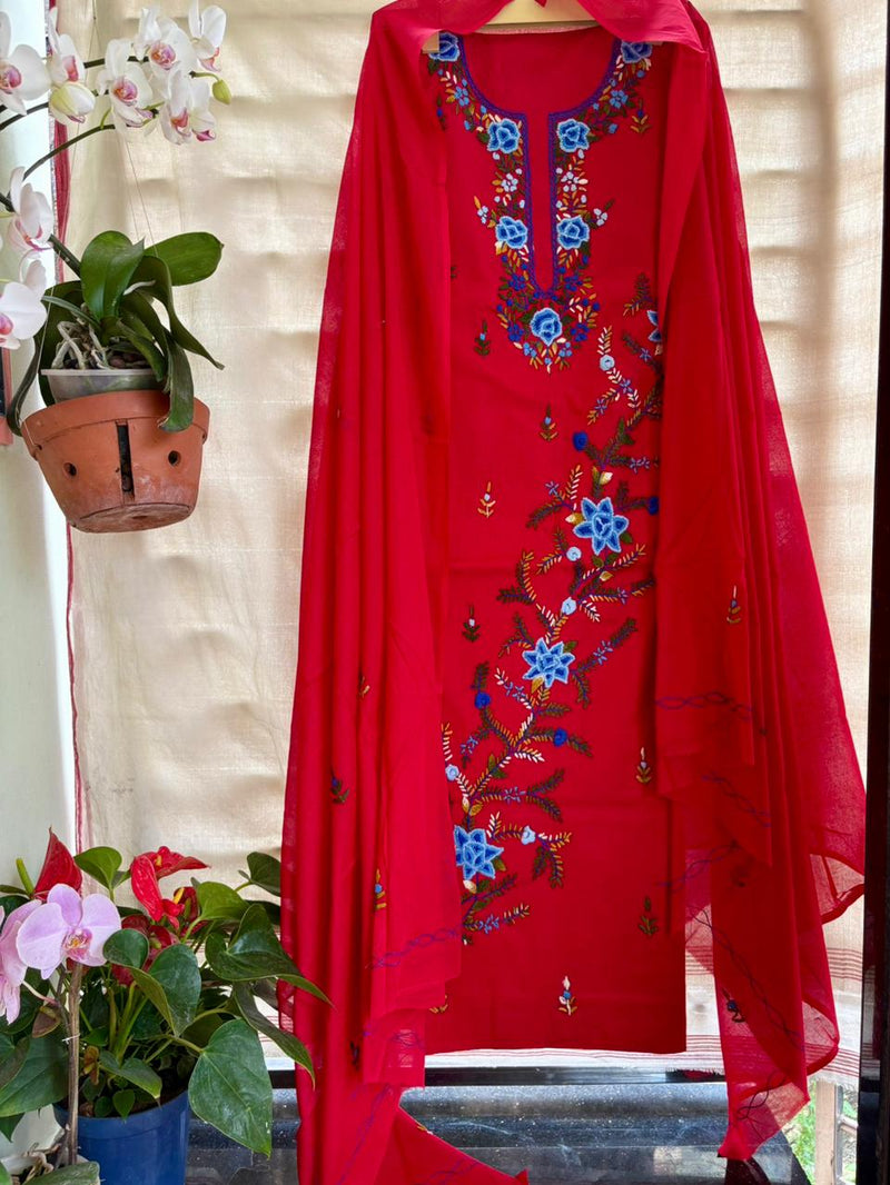 French Knot & Bullion in Pure Cotton