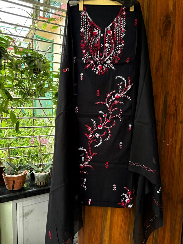 French Knot & Bullion in Pure Cotton