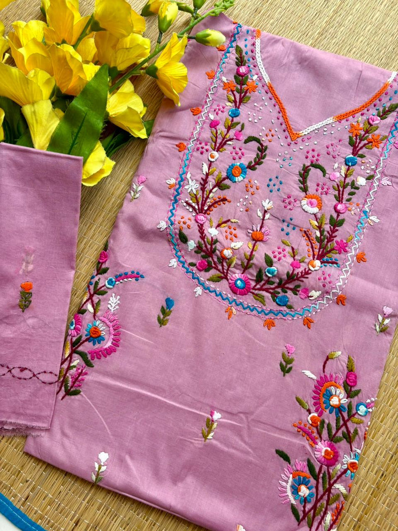 French Knot & Bullion in Pure Cotton