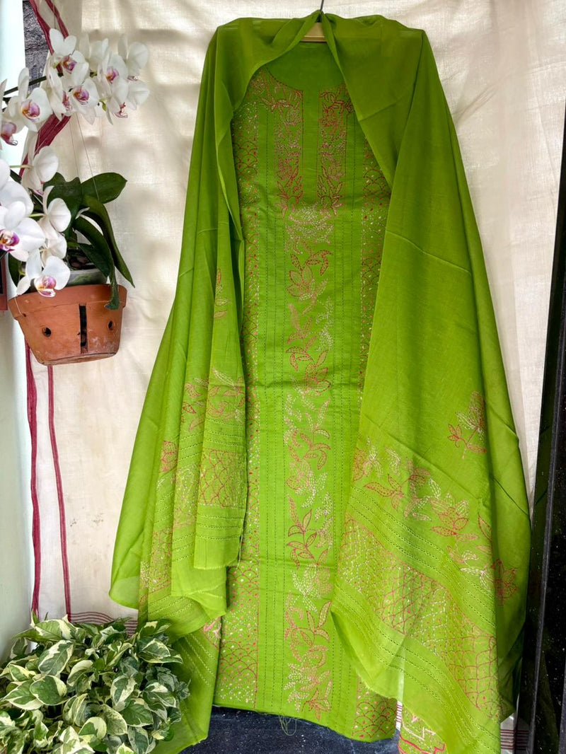 Kantha Suit in Pure Cotton