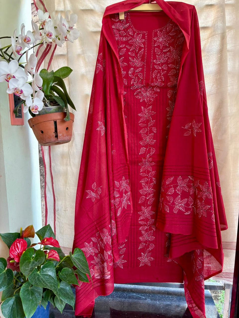 Kantha Suit in Pure Cotton