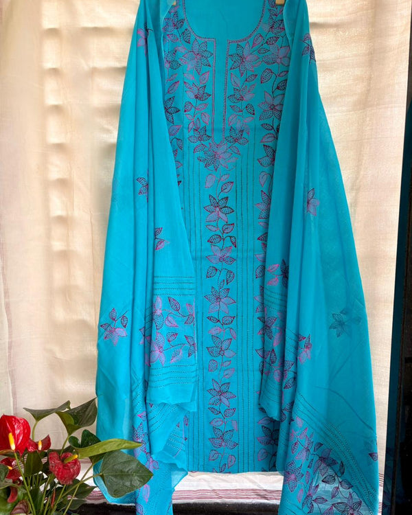 Kantha Suit in Pure Cotton