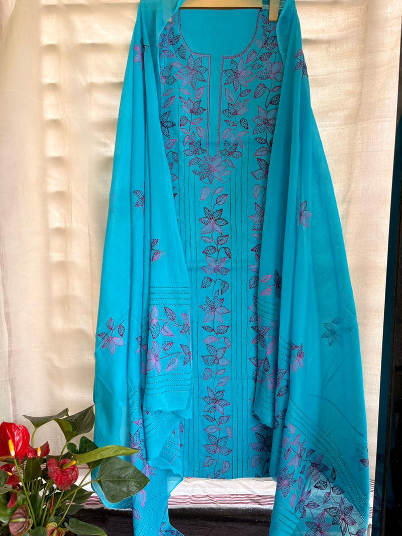 Kantha Suit in Pure Cotton