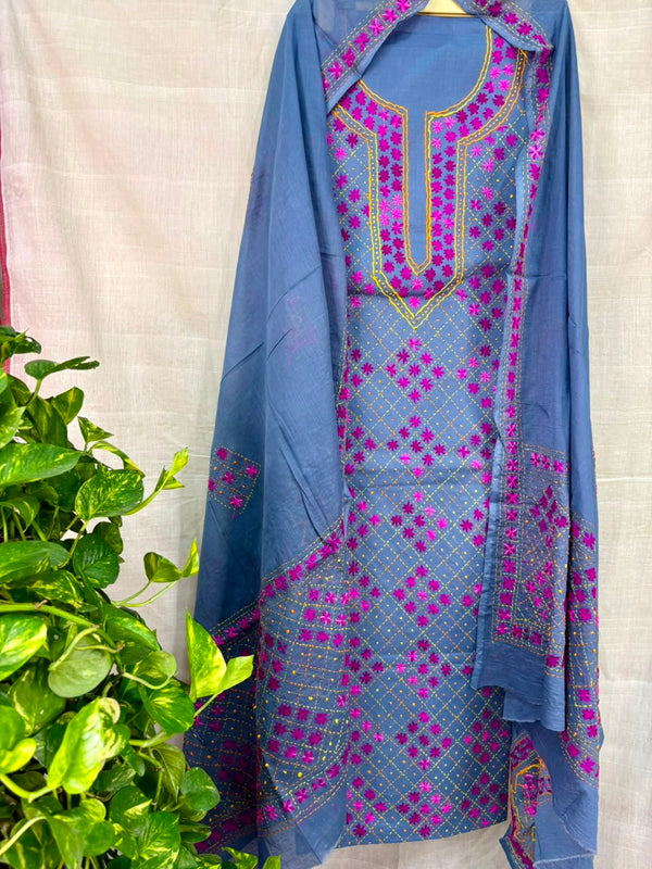 Thread Work Suit in Pure Cotton