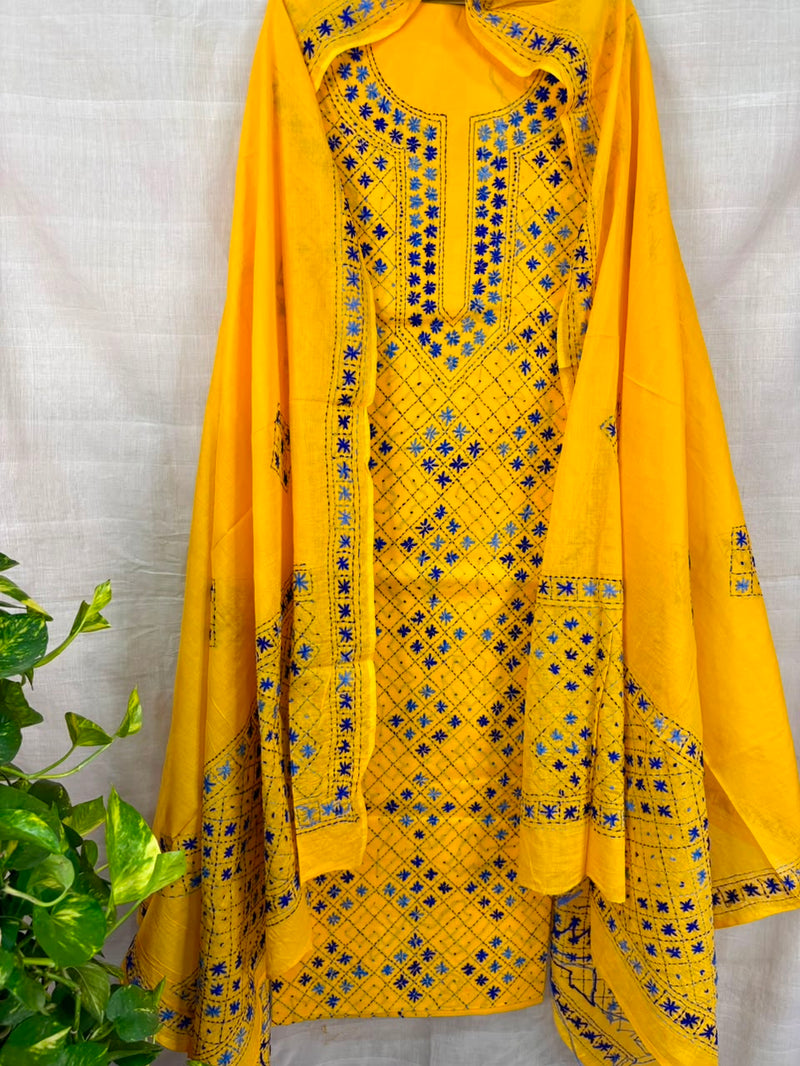 Thread Work Suit in Pure Cotton