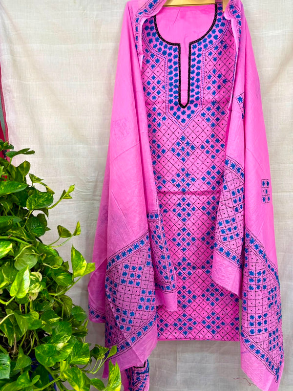 Thread Work Suit in Pure Cotton