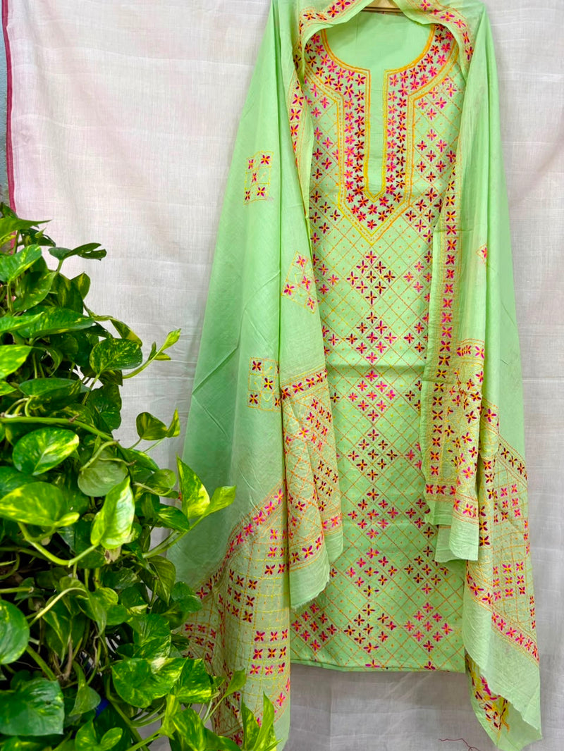 Thread Work Suit in Pure Cotton