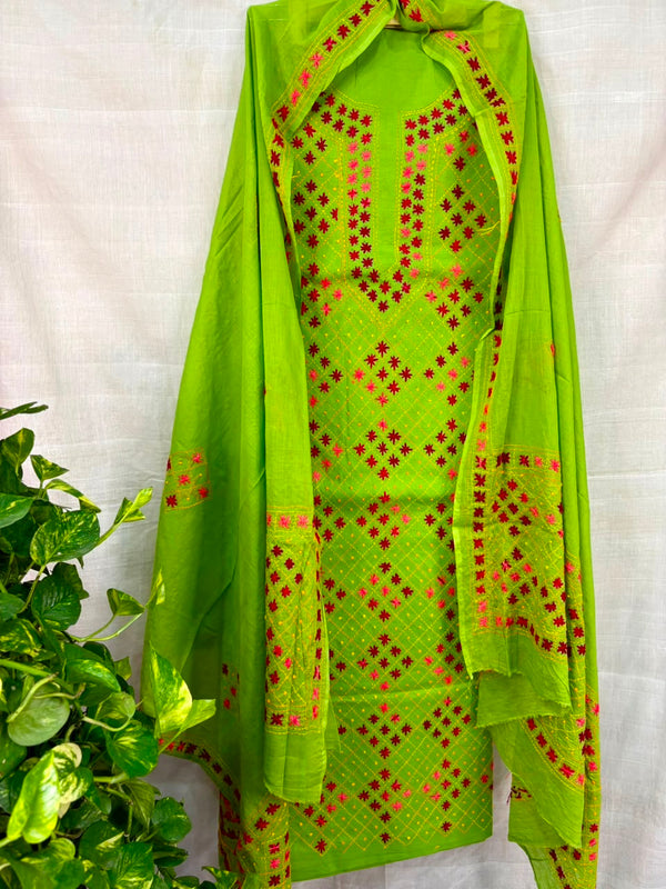Thread Work Suit in Pure Cotton