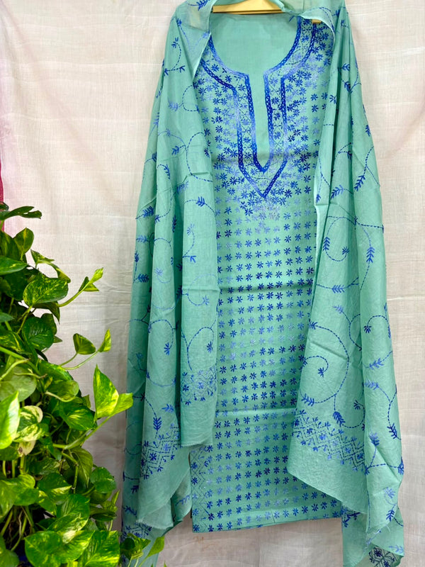 Thread Work Suit in Pure Cotton