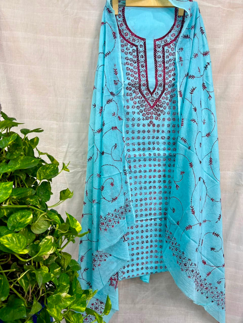Thread Work Suit in Pure Cotton