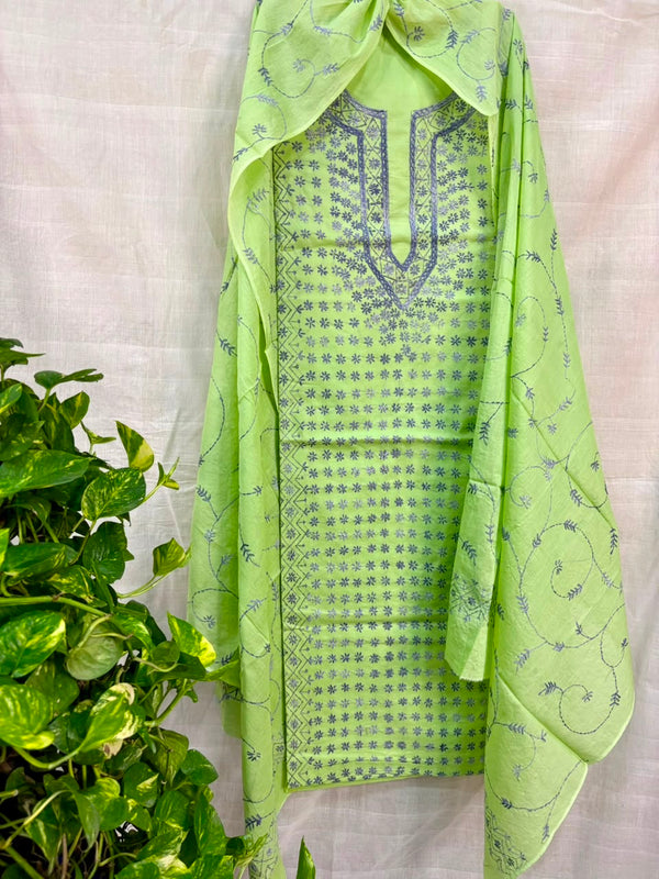 Thread Work Suit in Pure Cotton