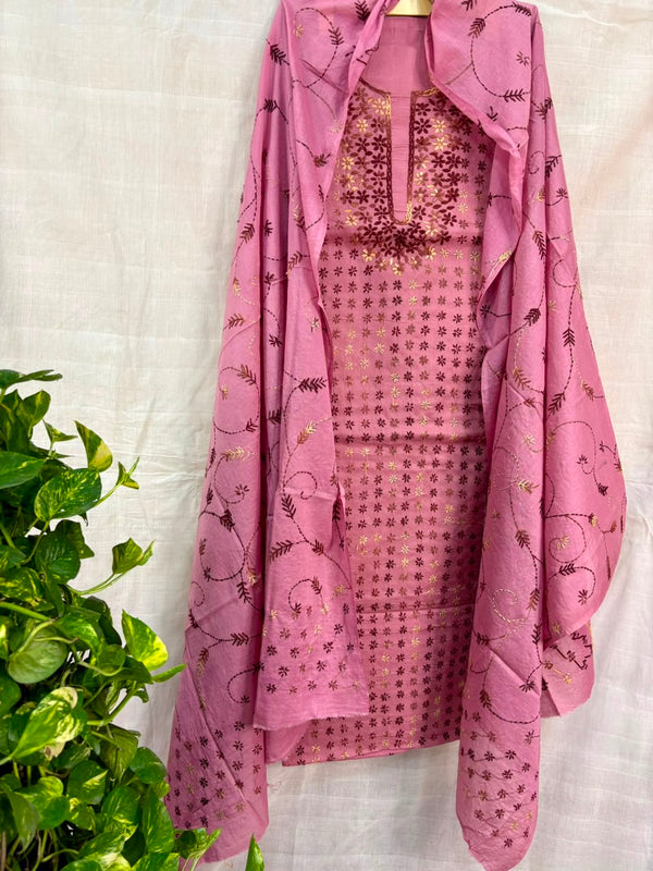 Thread Work Suit in Pure Cotton