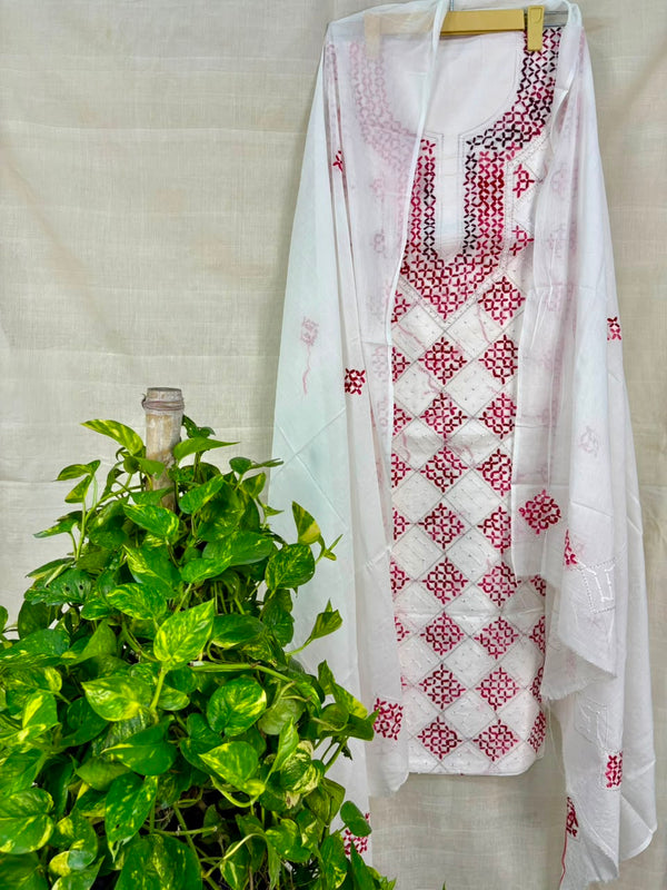 Thread Work Suit in Pure Cotton