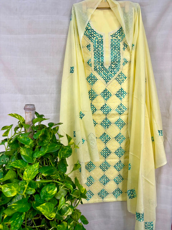 Thread Work Suit in Pure Cotton