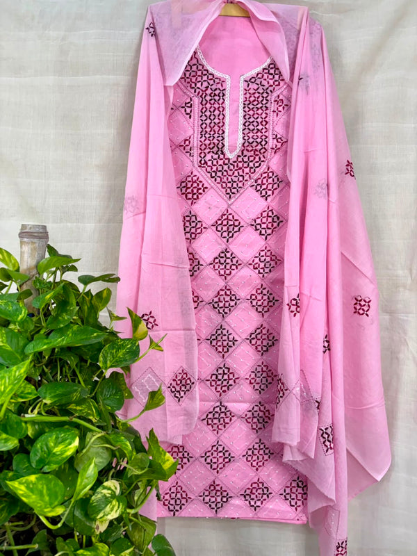 Thread Work Suit in Pure Cotton