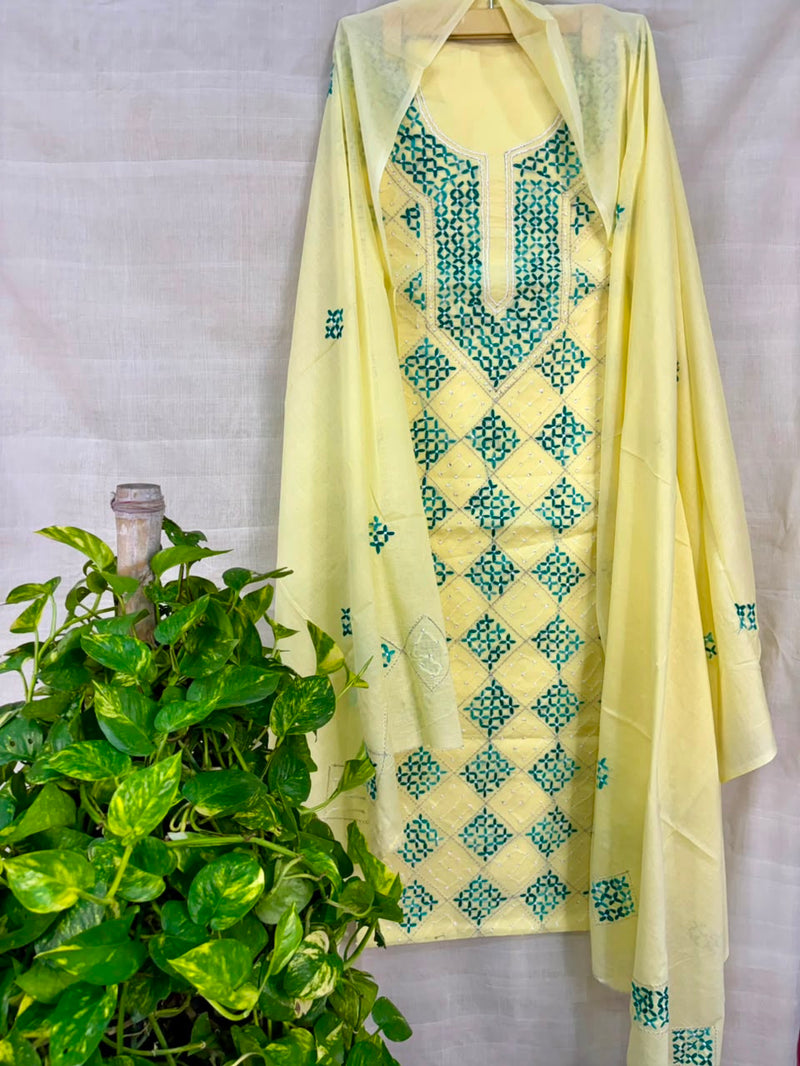 Thread Work Suit in Pure Cotton