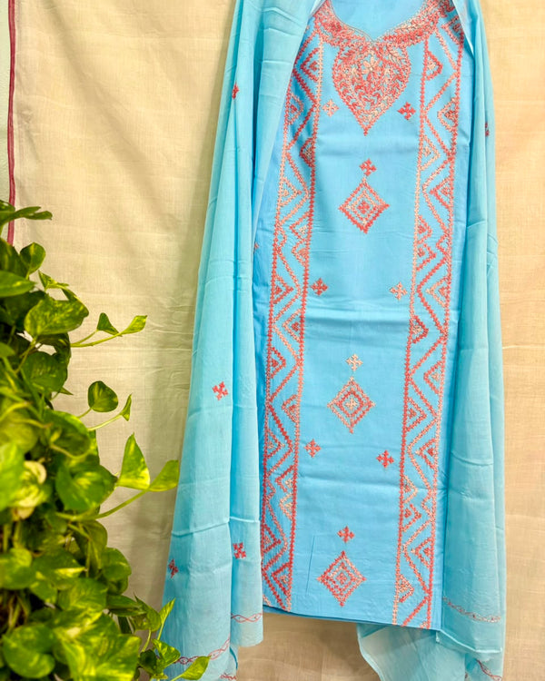 Kutch Work Suit in Pure Cotton