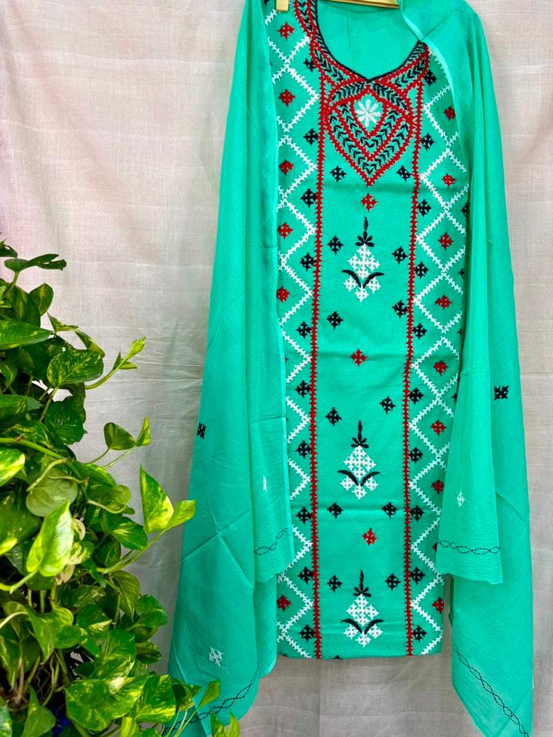 Kutch Work Suit in Pure Cotton