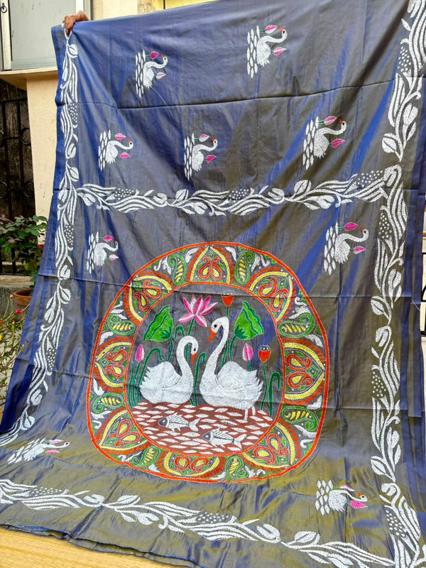 Kantha Work Saree