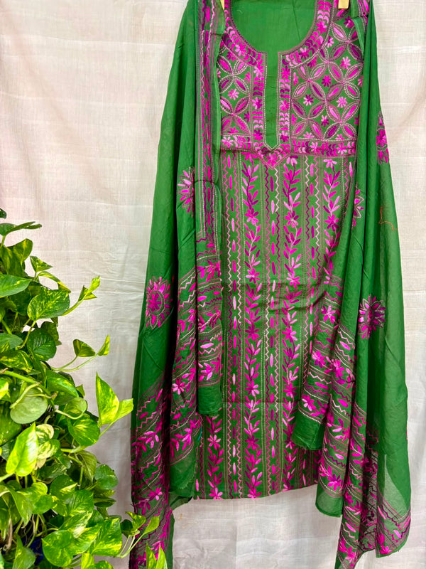 Phulkari Suit in Pure Cotton