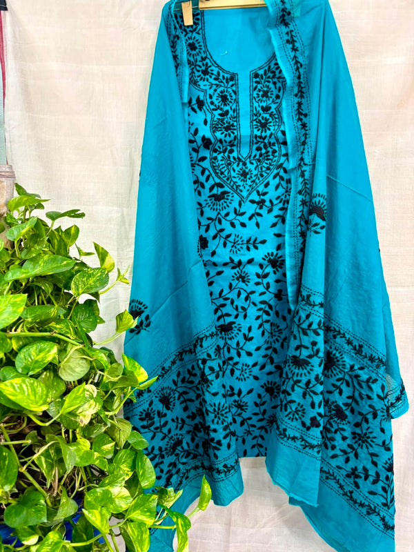 Phulkari Suit in Pure Cotton