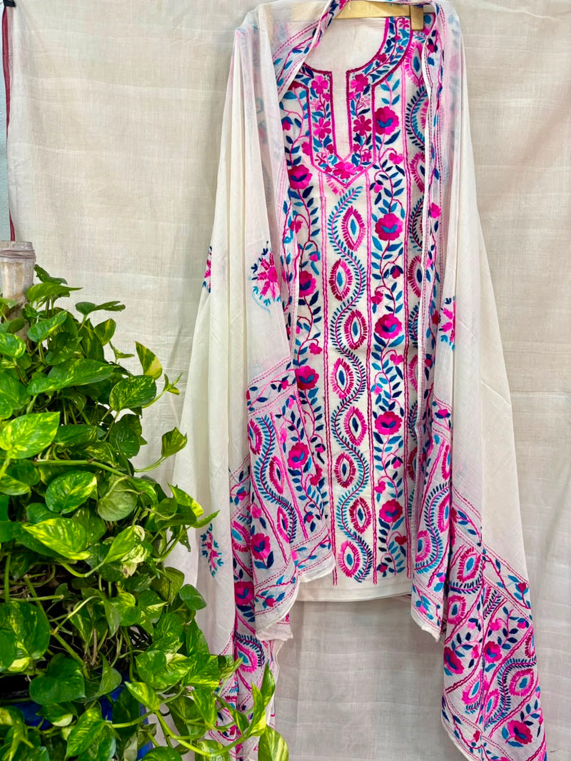 Phulkari Suit in Pure Cotton