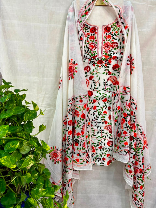Phulkari Suit in Pure Cotton