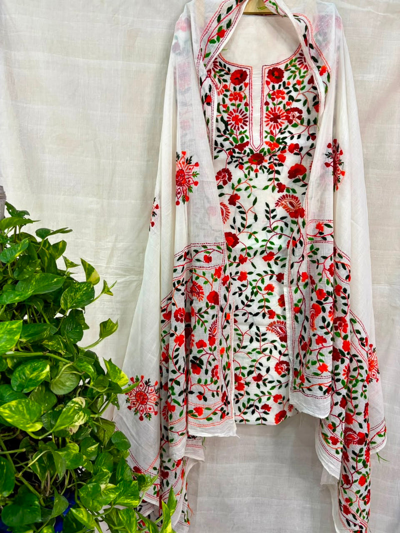 Phulkari Suit in Pure Cotton