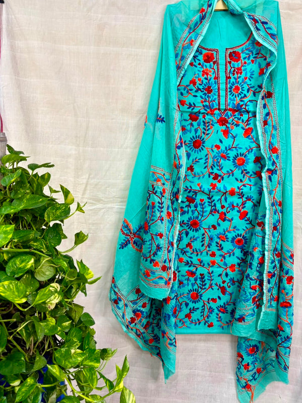 Phulkari Suit in Pure Cotton