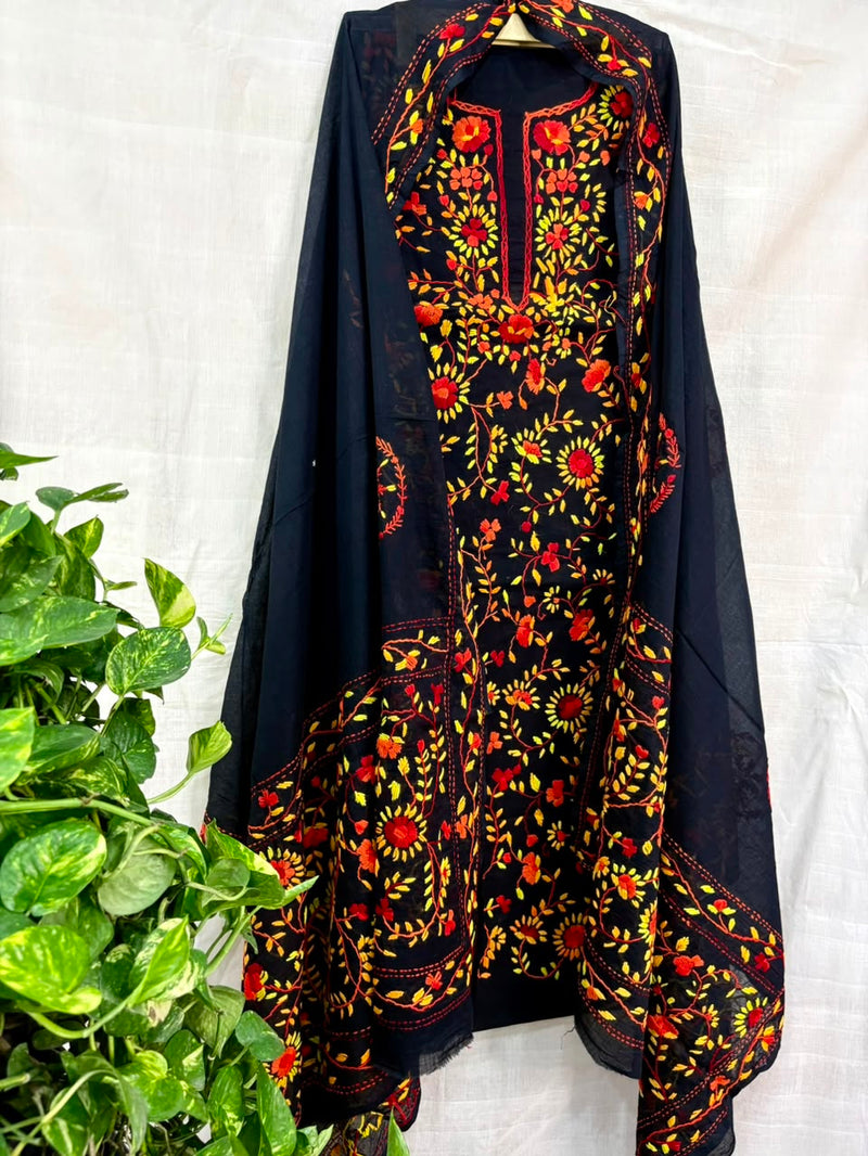 Phulkari Suit in Pure Cotton