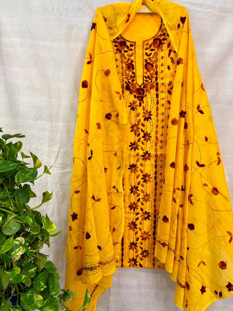 Phulkari Suit in Pure Cotton