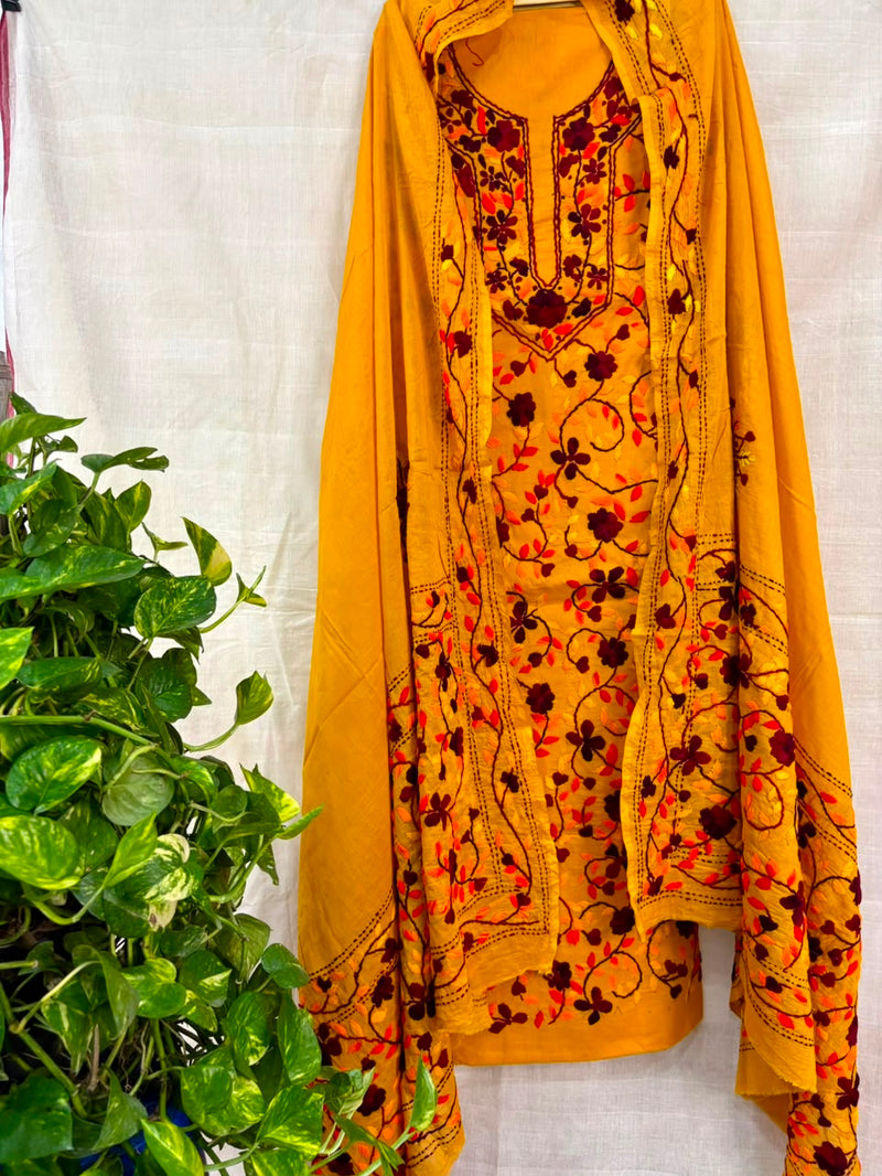 Phulkari Suit in Pure Cotton