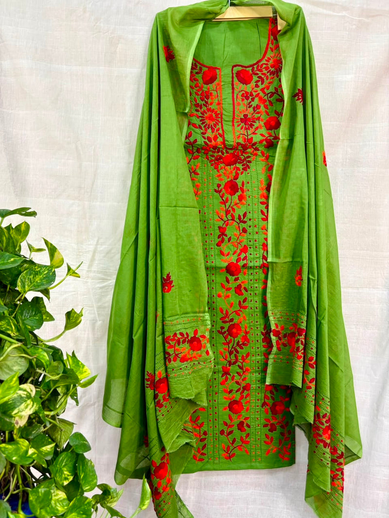 Phulkari Suit in Pure Cotton