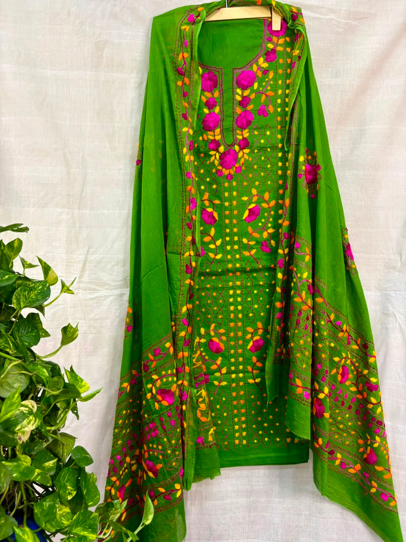 Phulkari Suit in Pure Cotton