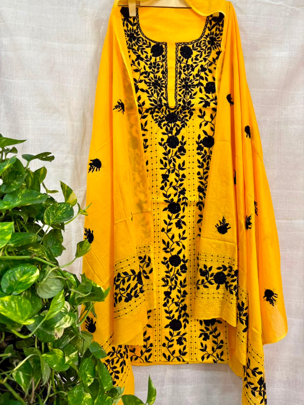 Phulkari Suit in Pure Cotton