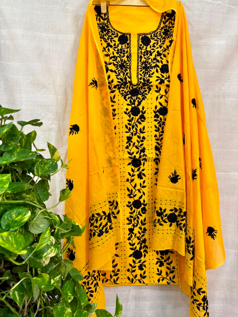 Phulkari Suit in Pure Cotton