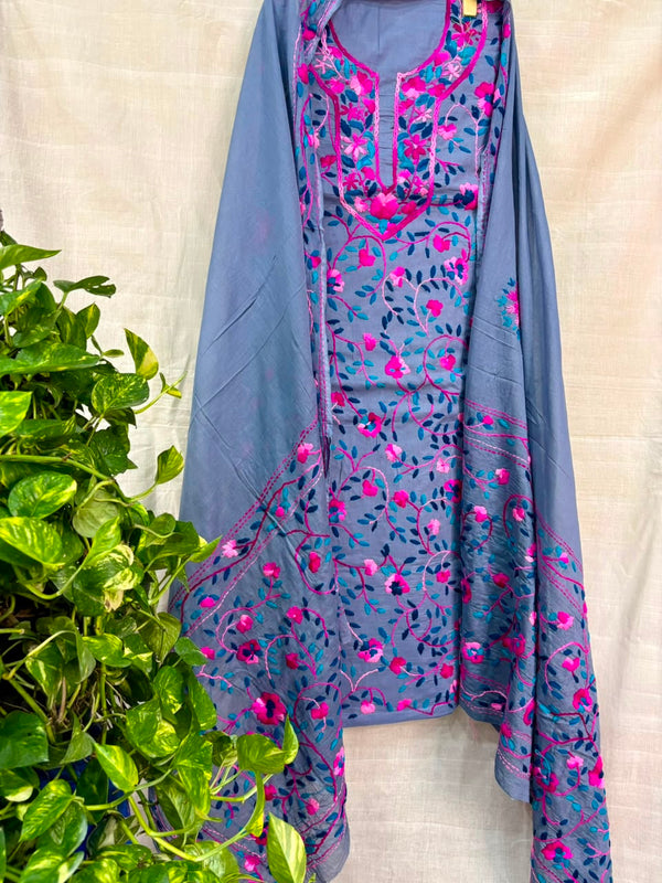 Phulkari Suit in Pure Cotton