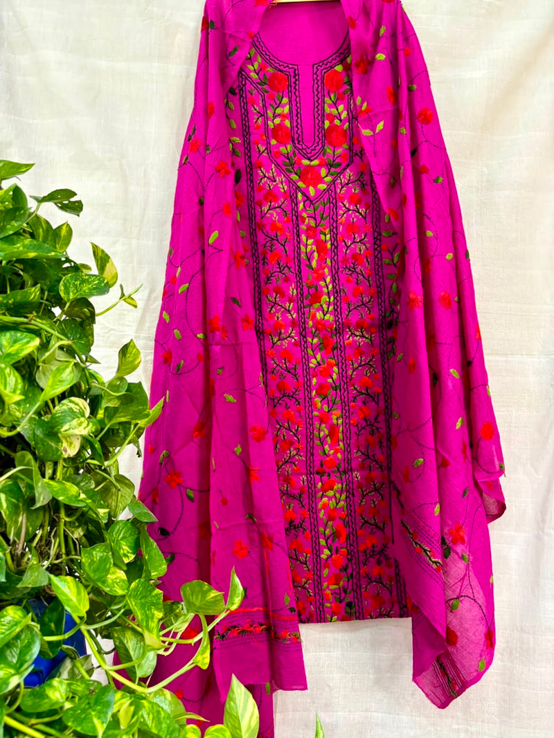 Phulkari Suit in Pure Cotton