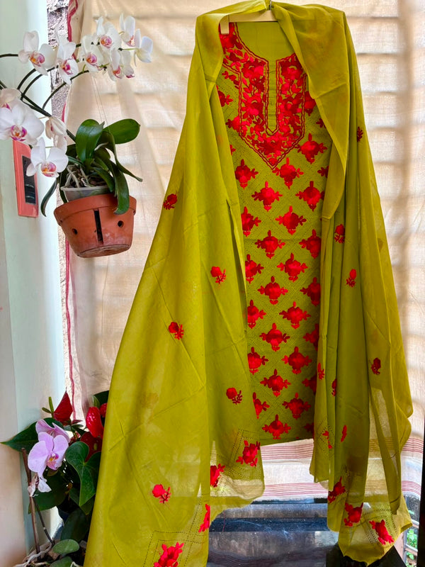 Phulkari Suit in Pure Cotton