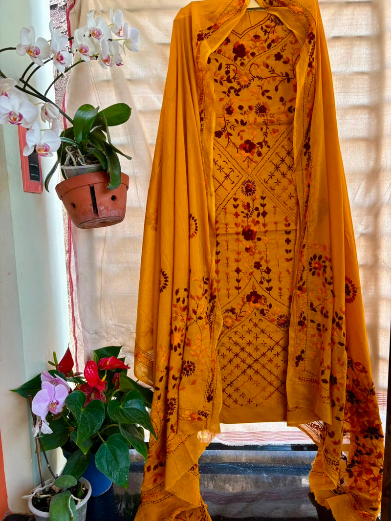 Phulkari Suit in Pure Cotton