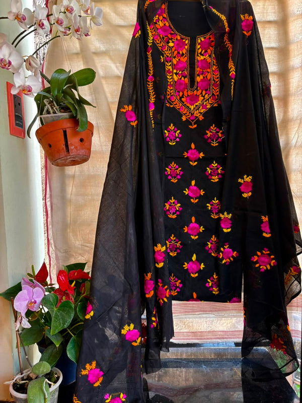 Phulkari Suit in Pure Cotton