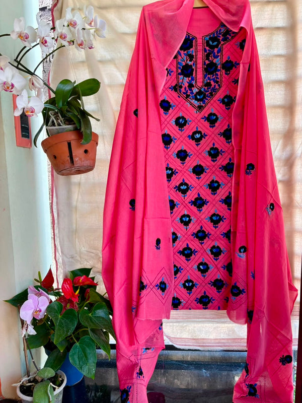 Phulkari Suit in Pure Cotton