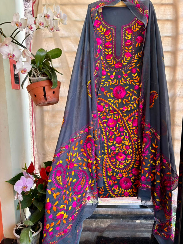 Phulkari Suit in Pure Cotton