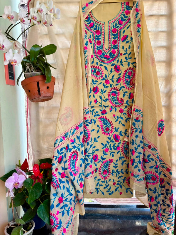 Phulkari Suit in Pure Cotton