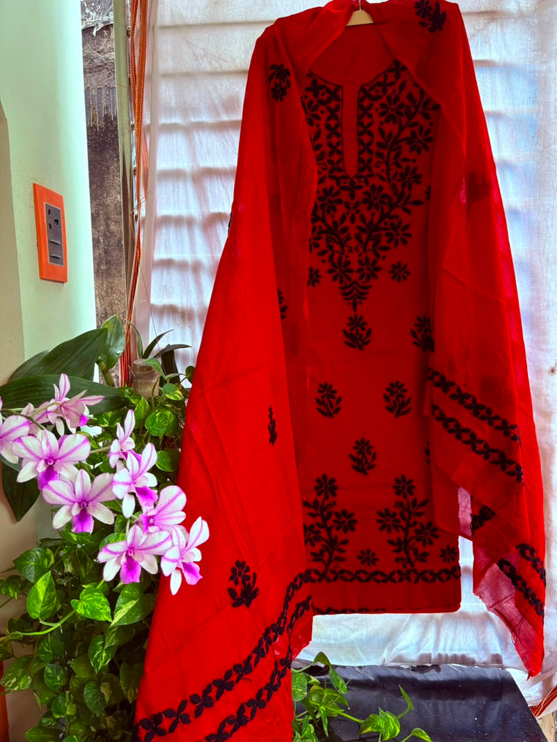 Phulkari Suit in Pure Cotton