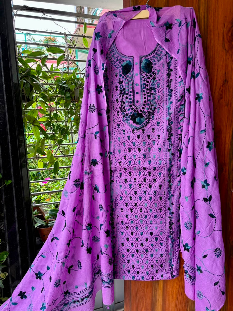Phulkari Suit in Pure Cotton