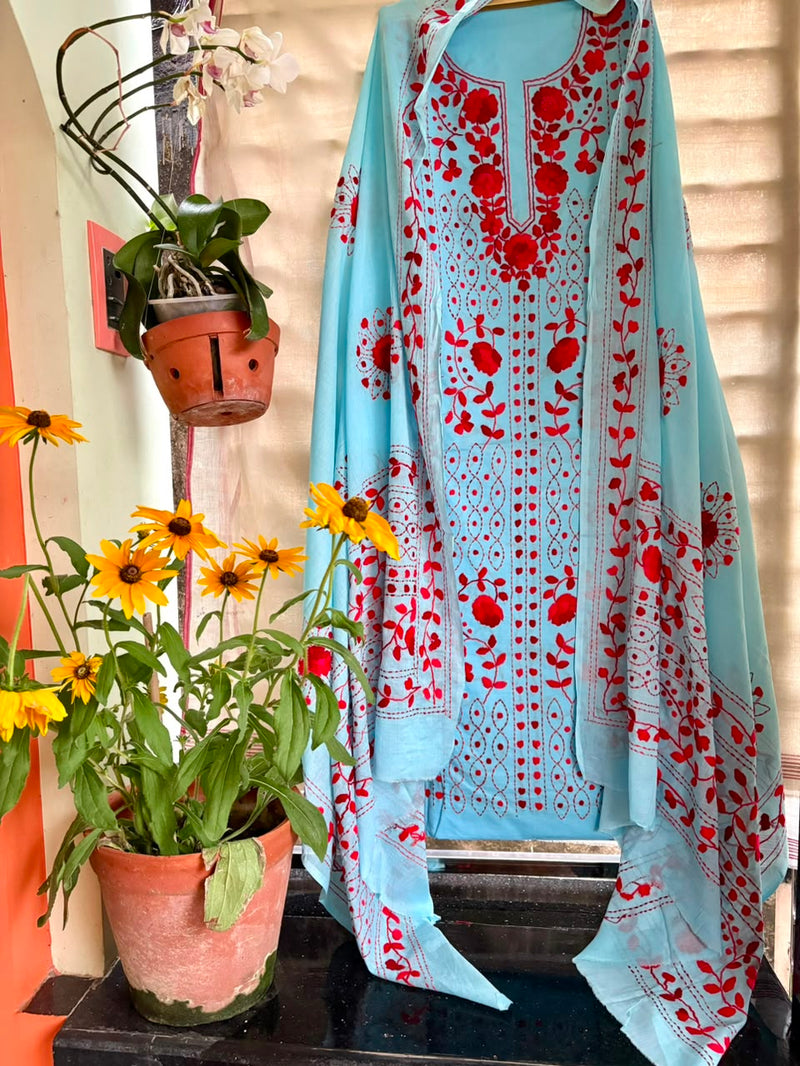 Phulkari Suit in Pure Cotton