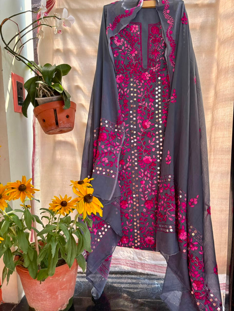 Phulkari Suit in Pure Cotton