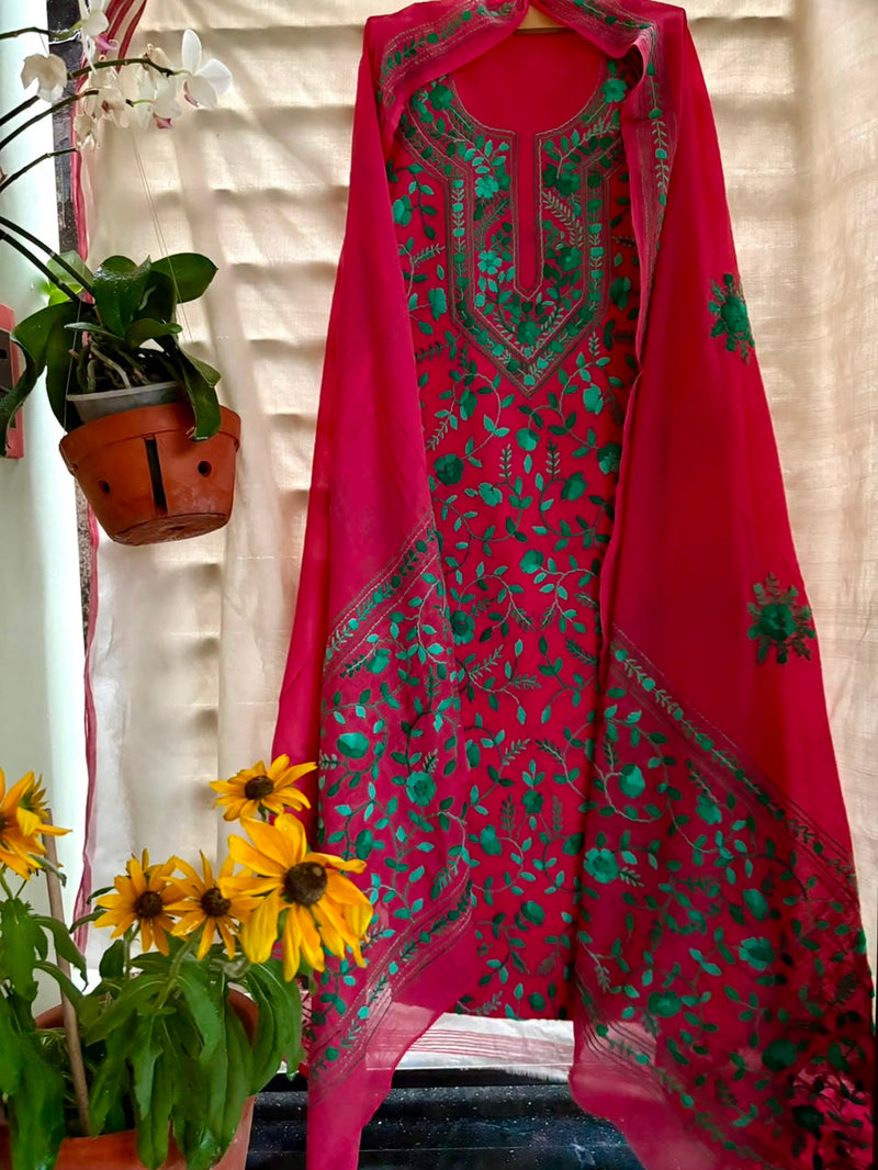 Phulkari Suit in Pure Cotton